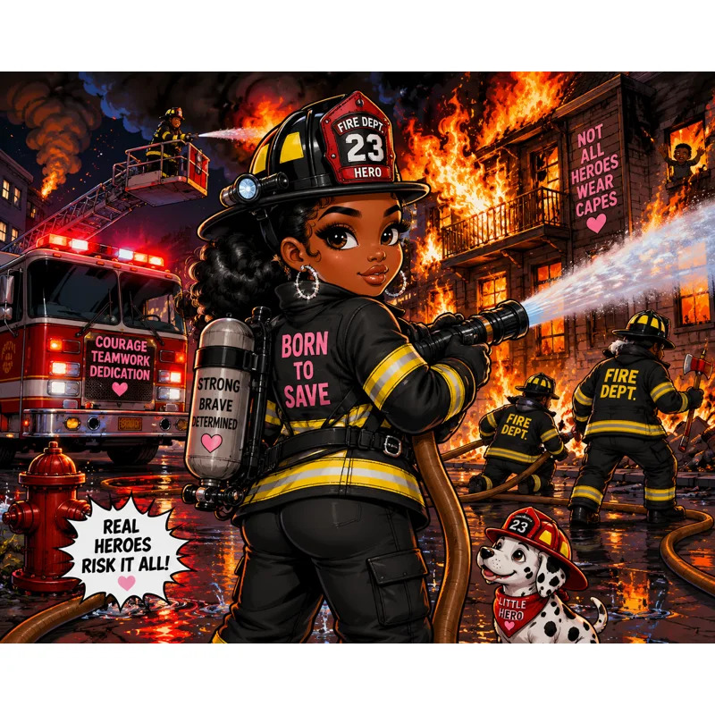 True Sparkle Firefighter Heroes diamond painting kit Cleveland